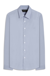 Camisa Tricoline Slim Irish Azul Bic