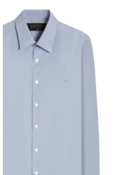 Camisa Tricoline Slim Irish Azul Bic