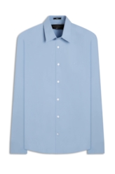 Camisa Tricoline Slim Irish Azul Claro