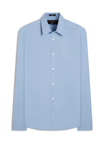 Camisa Tricoline Slim Irish Azul Claro