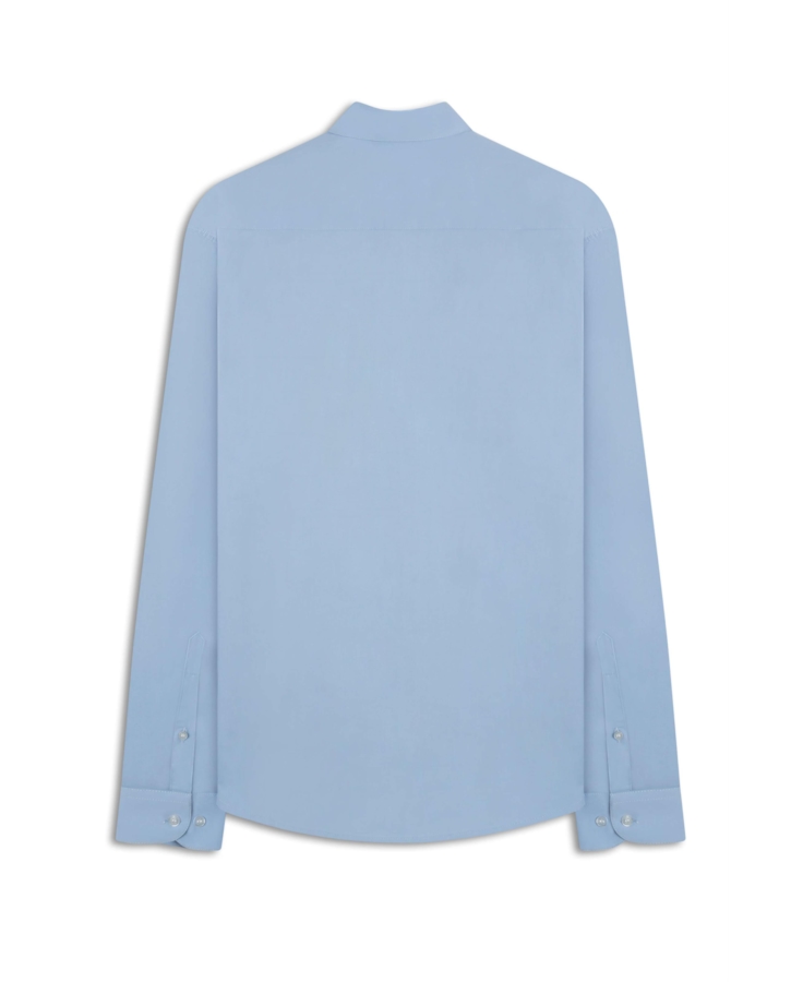 Camisa Tricoline Slim Irish Azul Claro