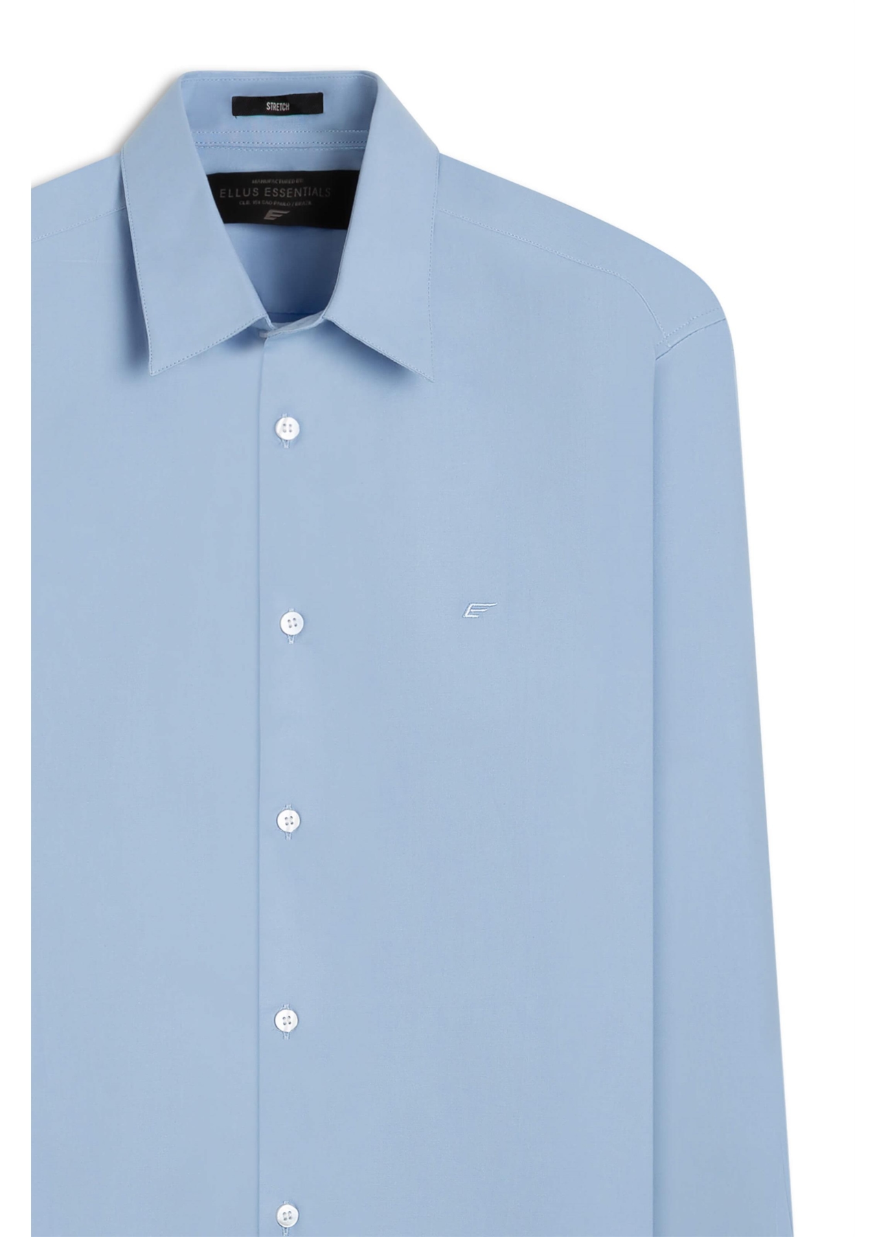 Camisa Tricoline Slim Irish Azul Claro