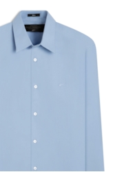 Camisa Tricoline Slim Irish Azul Claro