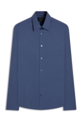 Camisa Tricoline Slim Irish Azul Jeans