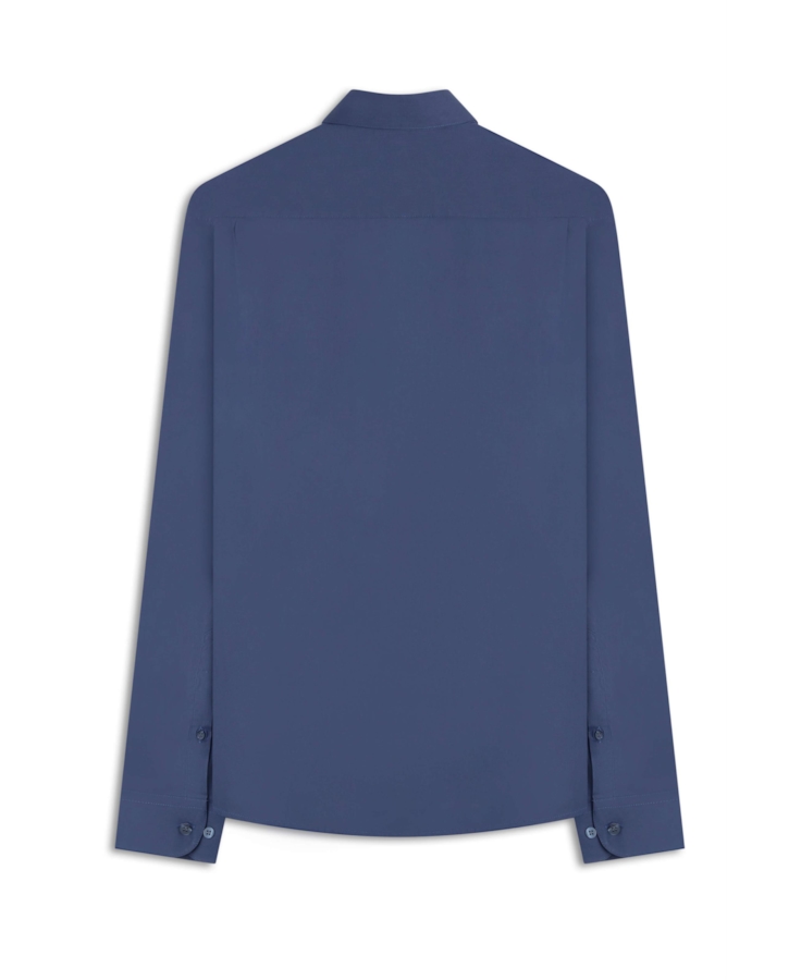 Camisa Tricoline Slim Irish Azul Jeans