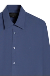 Camisa Tricoline Slim Irish Azul Jeans