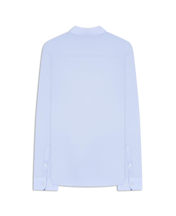 Camisa Tricoline Slim Irish  Azul Pervante