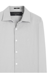 Camisa Tricoline Slim Irish Cinza