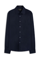 Camisa Tricoline Slim Irish Dark Navy