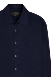 Camisa Tricoline Slim Irish Dark Navy