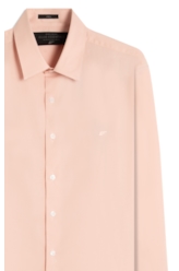 Camisa Tricoline Slim Irish Rosa Velho