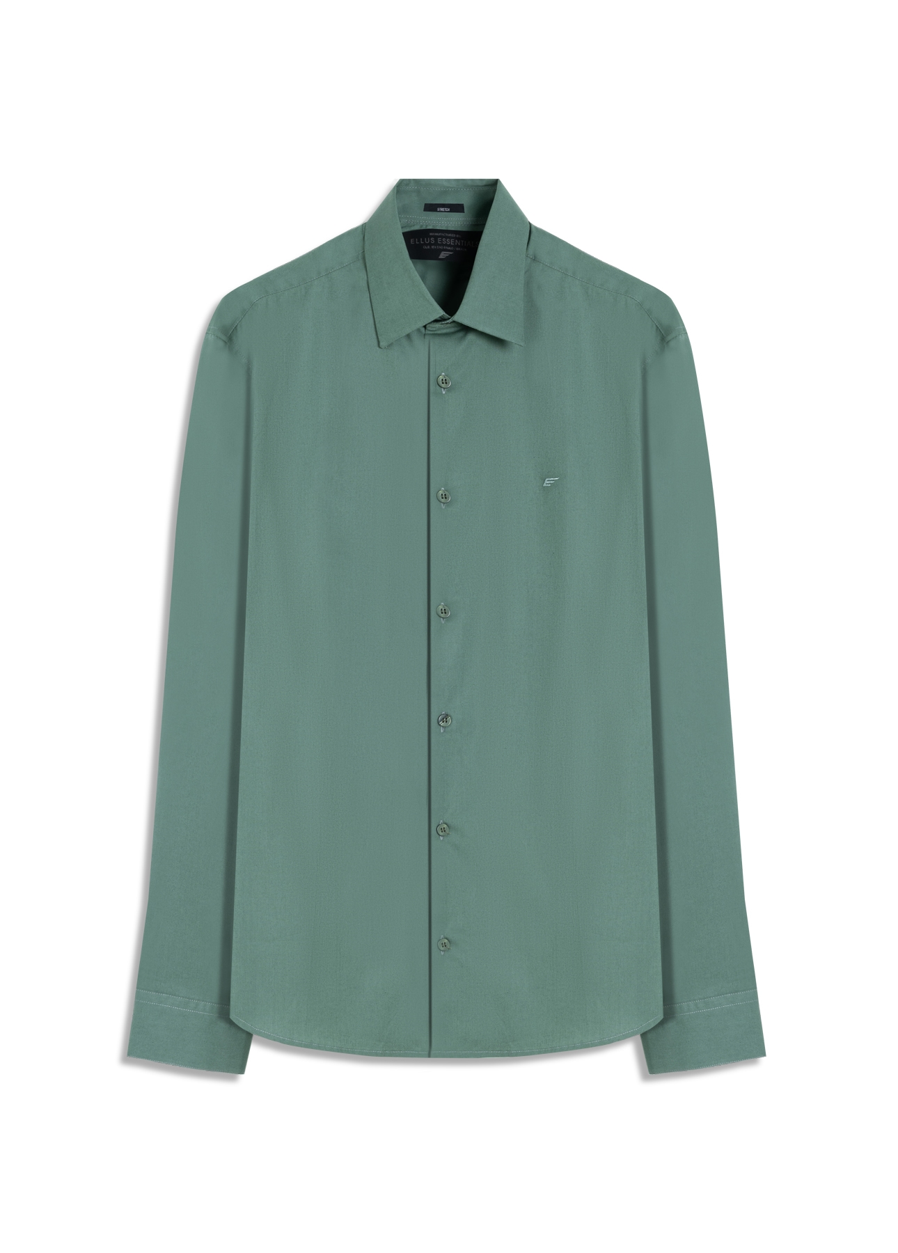 Camisa Tricoline Slim Irish Verde Army