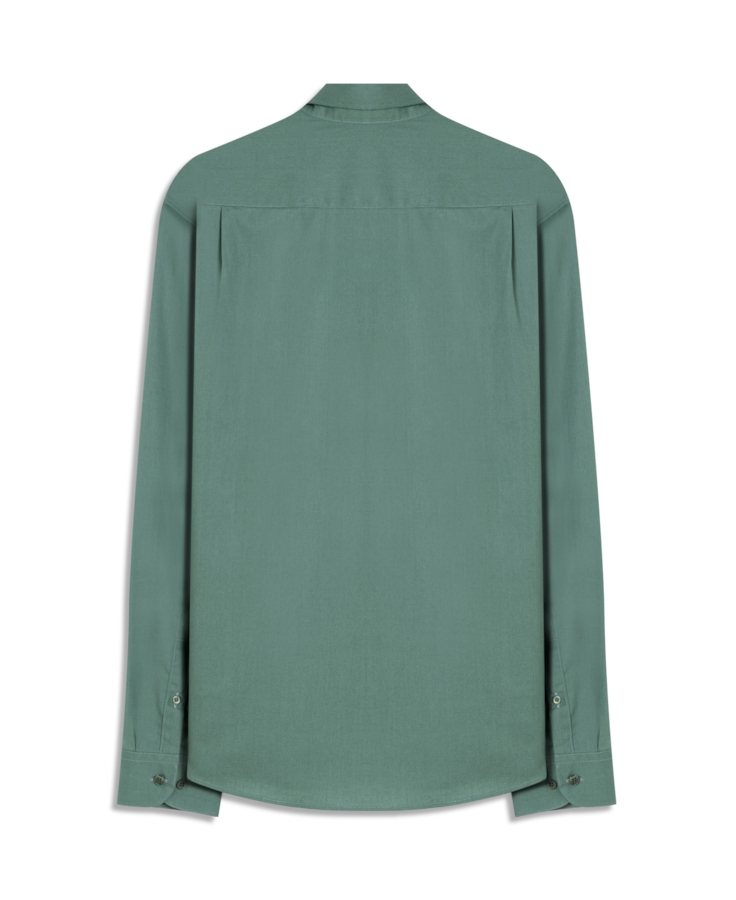 Camisa Tricoline Slim Irish Verde Army