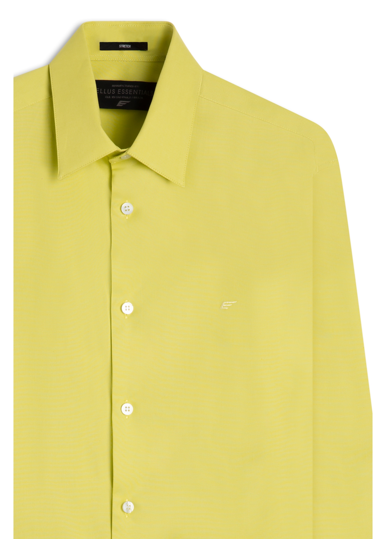 Camisa Tricoline Slim Irish Yellow Fresh