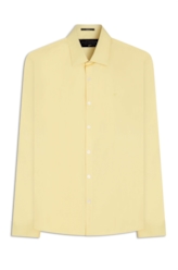 Camisa Tricoline Slim Italian Amarelo Claro