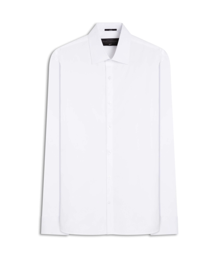 Camisa Tricoline Slim Italian Branco  Pç/P)