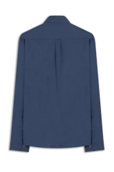 Camisa Tricoline Slim Italian Purple Blue