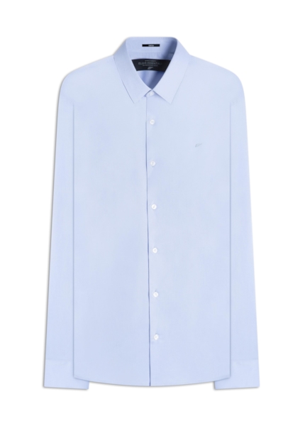 Camisa Tricoline Slim New Irish  Azul Pervante