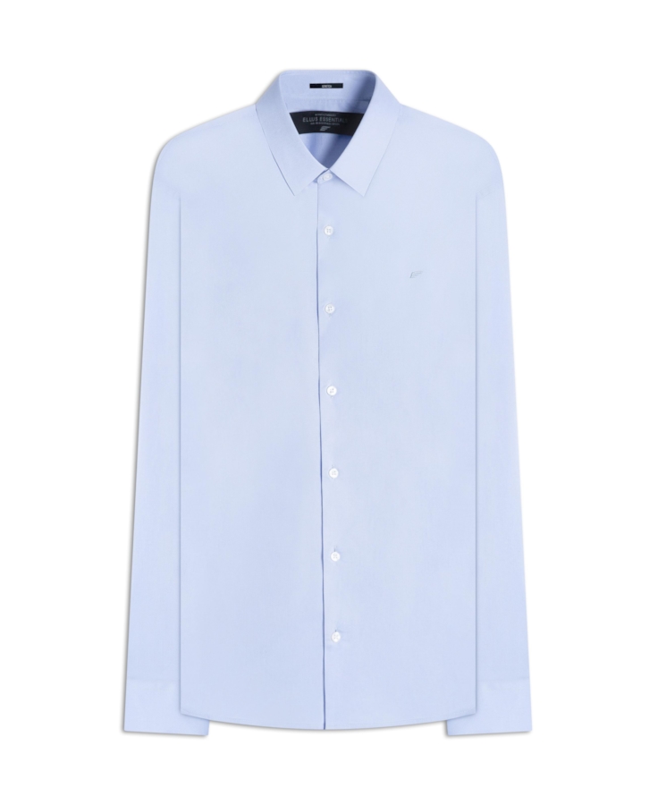 Camisa Tricoline Slim New Irish  Azul Pervante