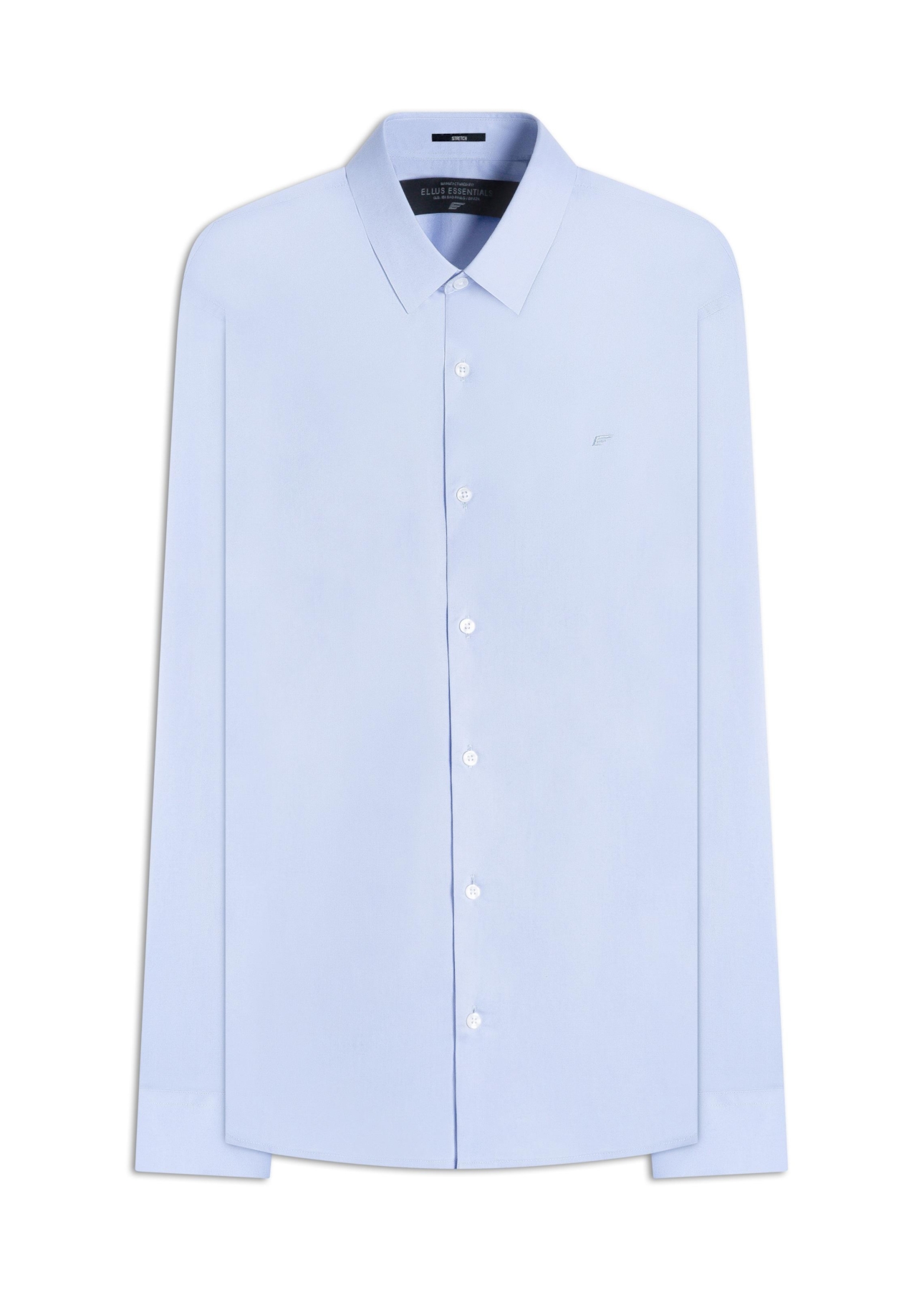 Camisa Tricoline Slim New Irish  Azul Pervante