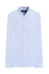 Camisa Tricoline Slim New Irish  Azul Pervante