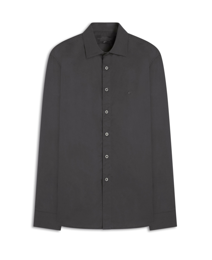 Camisa Tricoline Slim New Irish  Grafite