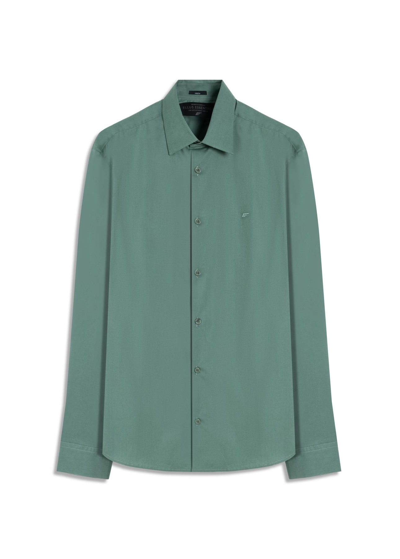 Camisa Tricoline Slim New Irish Verde Army
