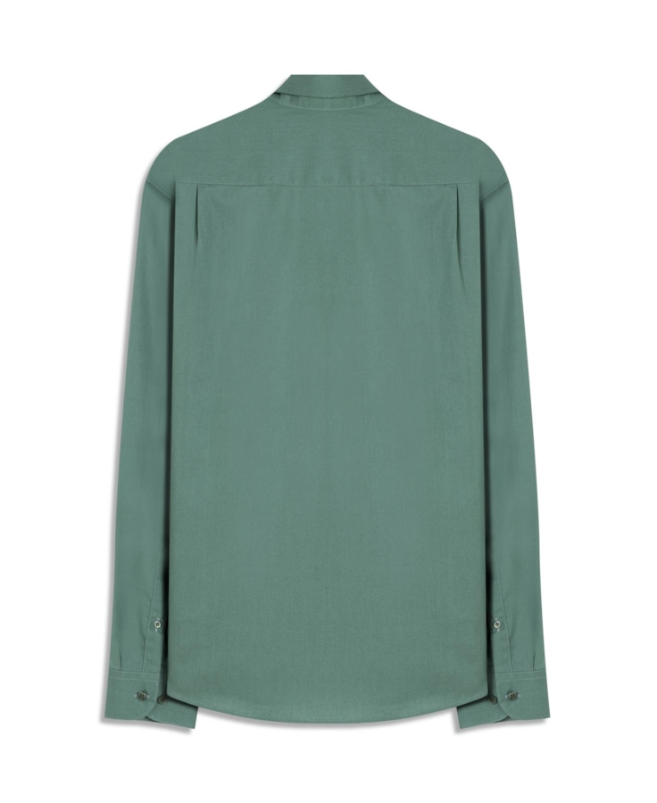 Camisa Tricoline Slim New Irish Verde Army