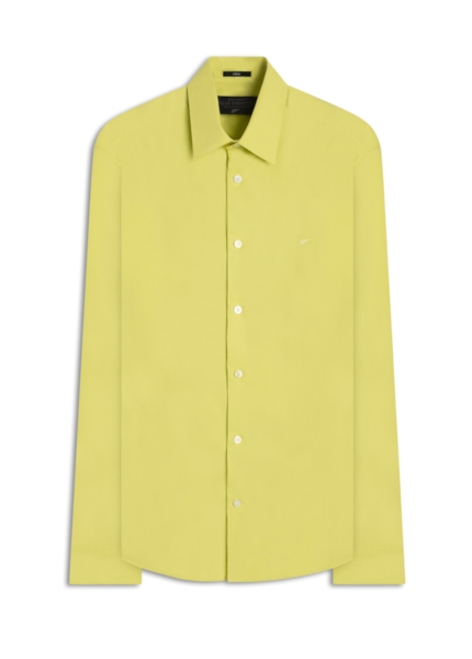 Camisa Tricoline Slim New Irish Yellow Fresh