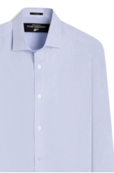 Camisa Tricoline Slim New Italian Azul Claro