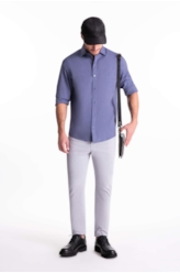 Camisa Tricoline Slim New Italian Marinho