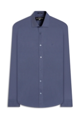 Camisa Tricoline Slim New Italian Marinho