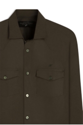 Camisa Tricoline Slim West Grafite