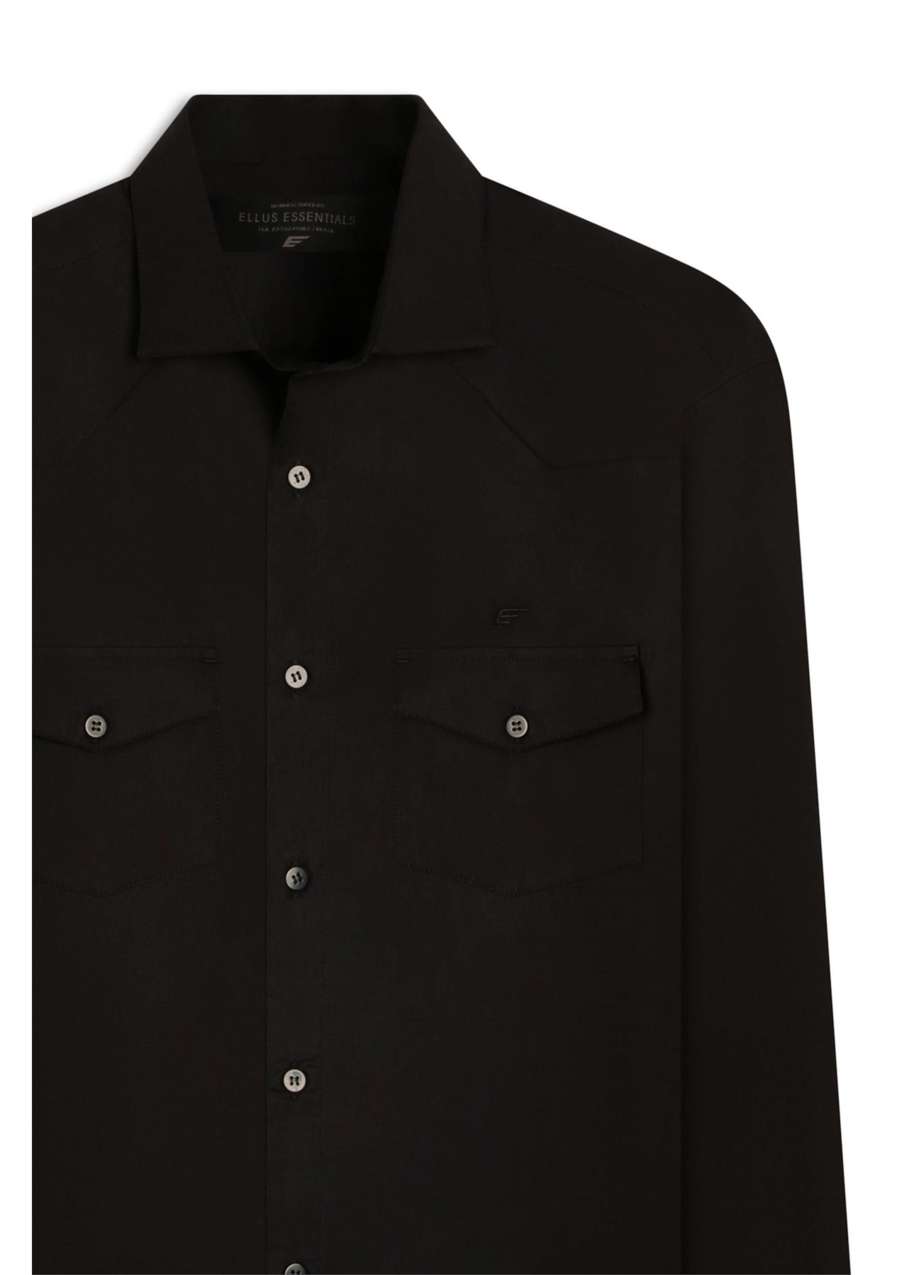 Camisa Tricoline Slim West Preto
