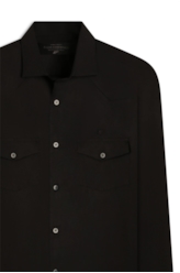 Camisa Tricoline Slim West Preto