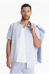 Camisa Tricoline Space Overshirt Marinho
