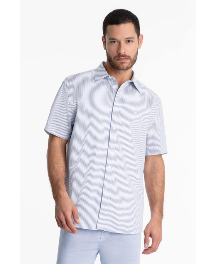 Camisa Tricoline Space Overshirt Marinho
