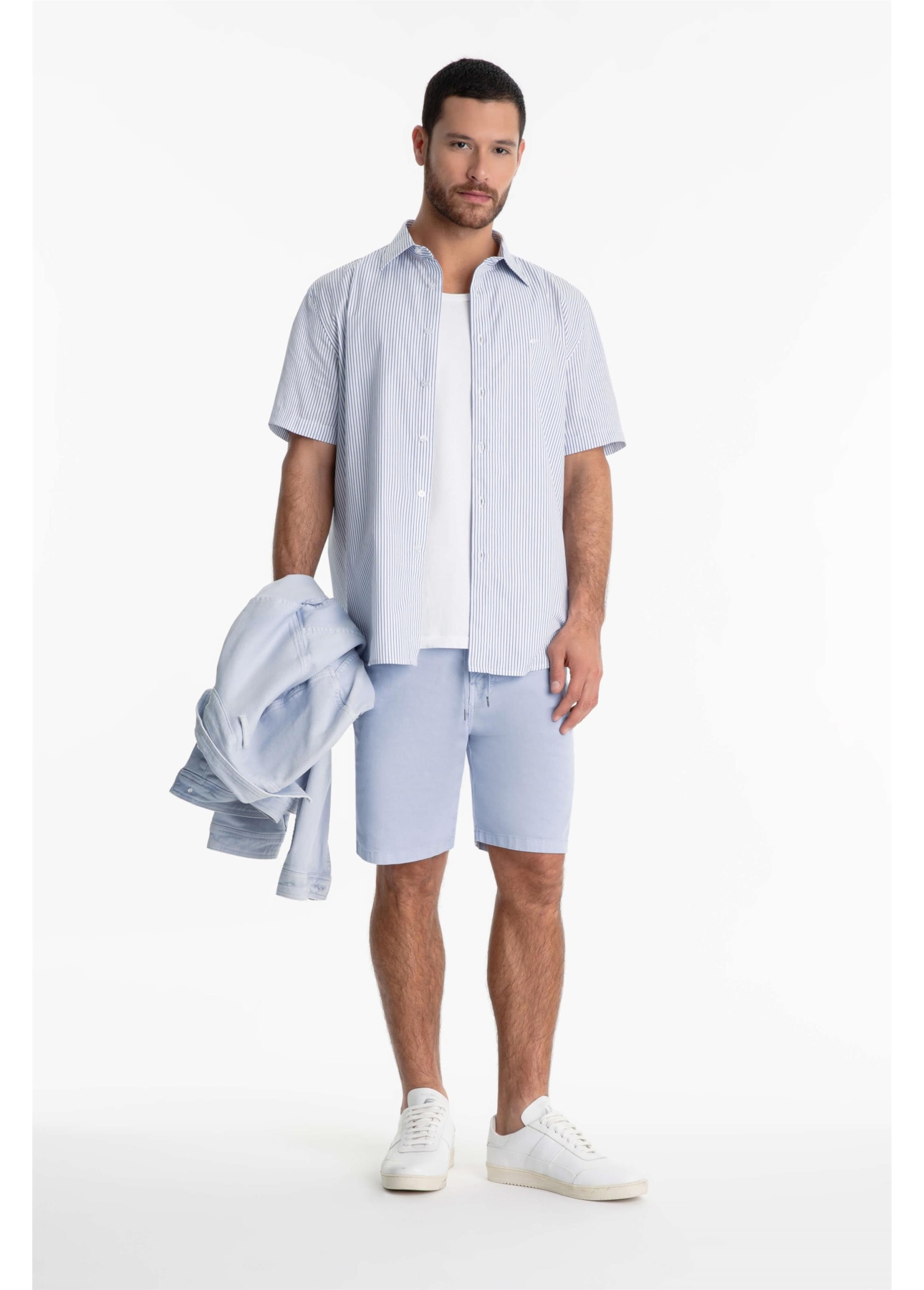 Camisa Tricoline Space Overshirt Marinho
