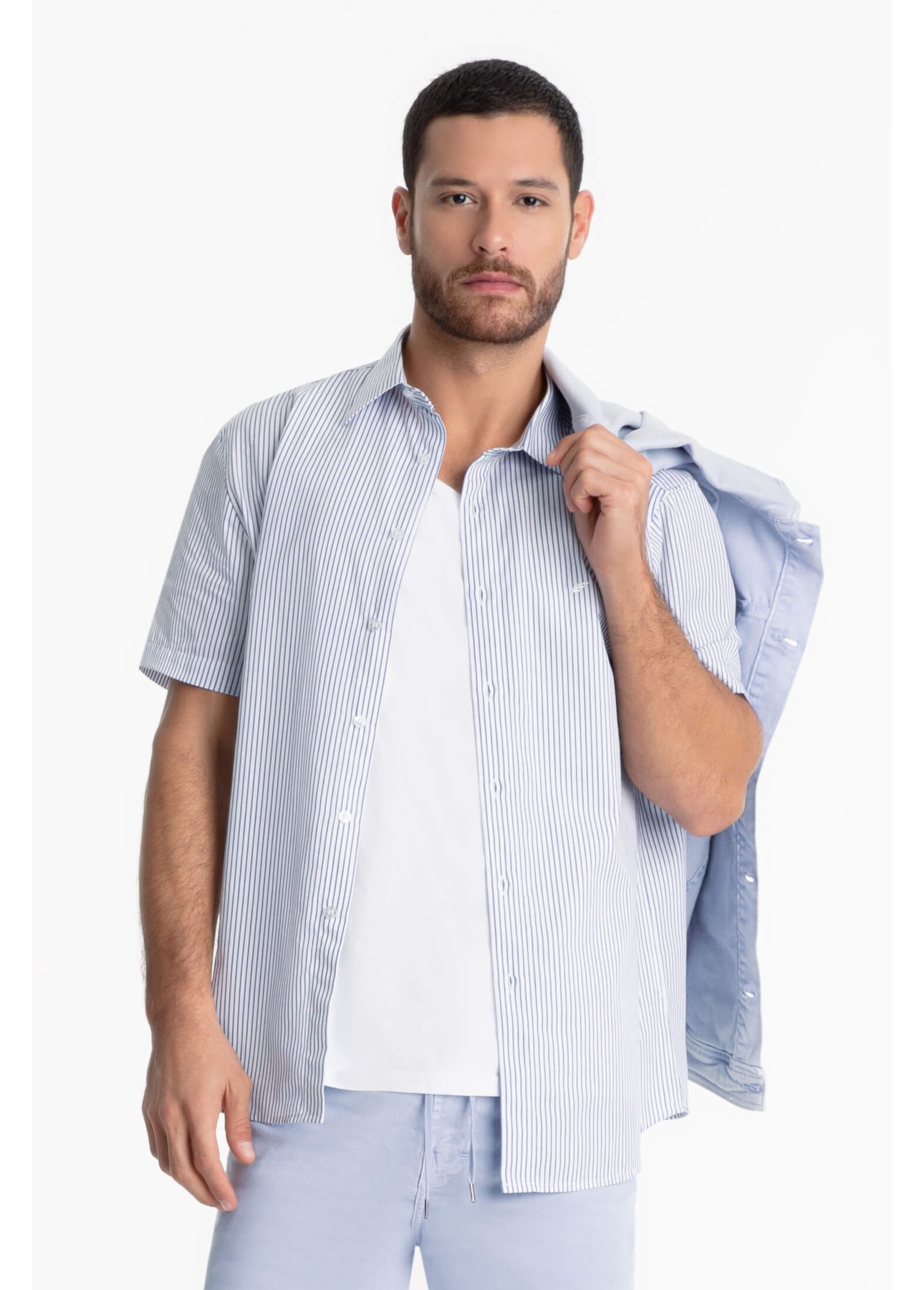 Camisa Tricoline Space Overshirt Marinho