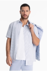Camisa Tricoline Space Overshirt Marinho