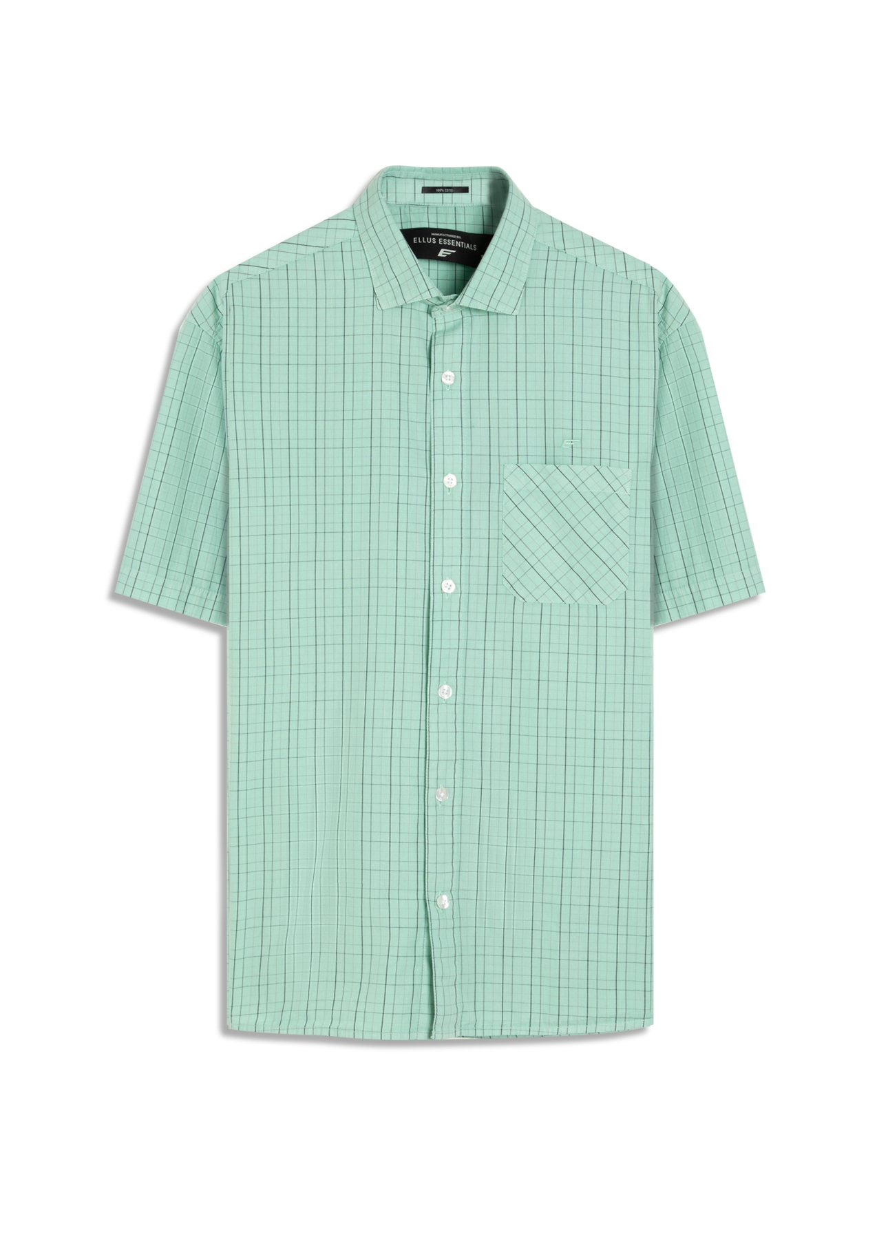 Camisa Tricoline Xadrez Surf New Italian Verde Maca