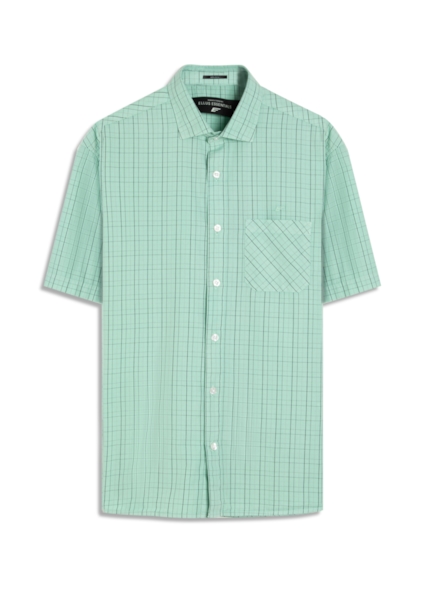 Camisa Tricoline Xadrez Surf New Italian Verde Maca