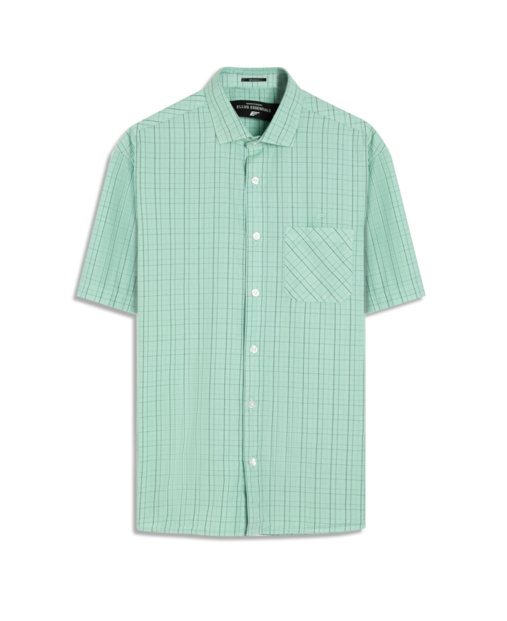 Camisa Tricoline Xadrez Surf New Italian Verde Maca