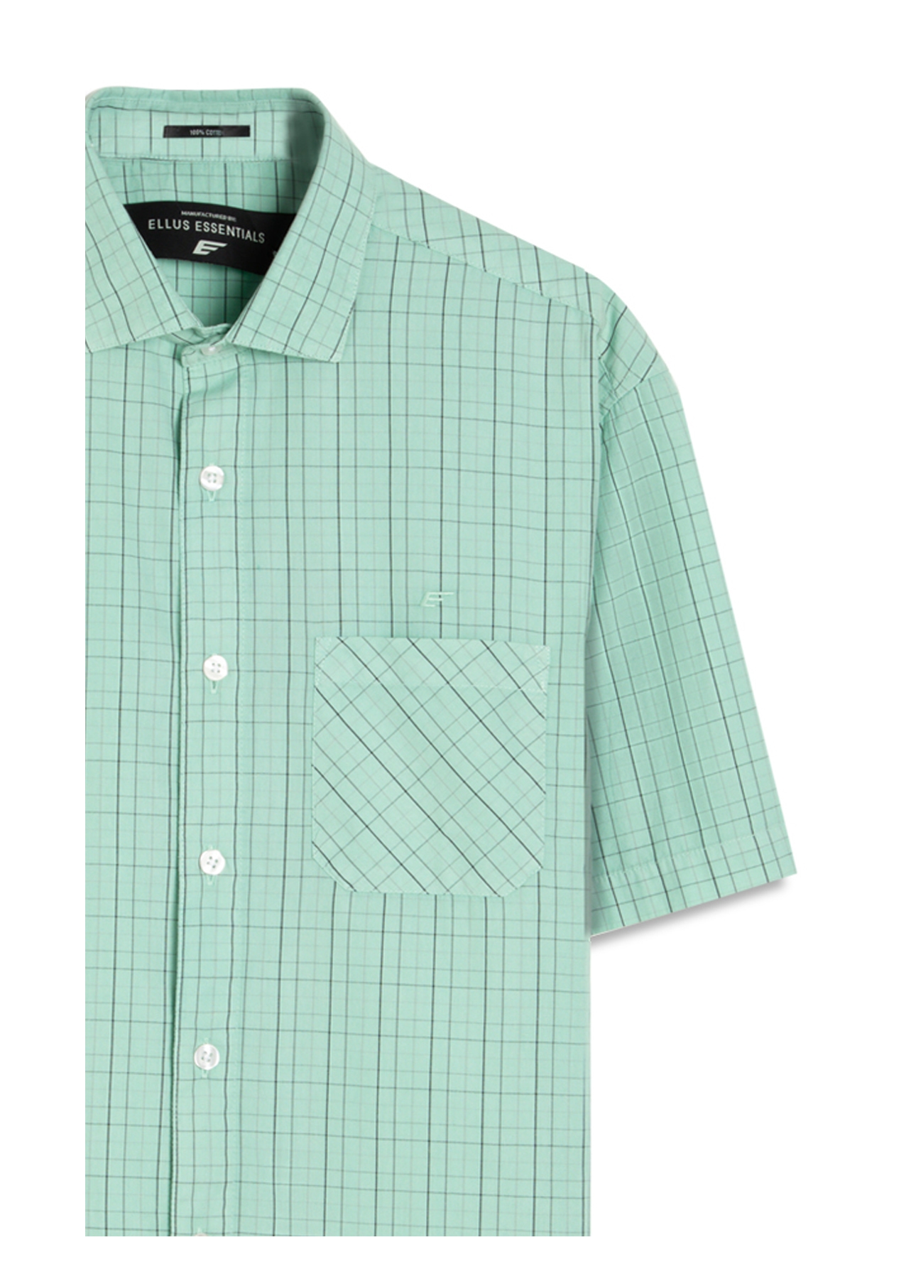 Camisa Tricoline Xadrez Surf New Italian Verde Maca