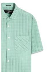 Camisa Tricoline Xadrez Surf New Italian Verde Maca