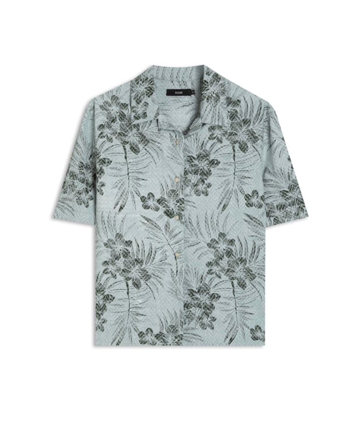 Camisa Tropical Foggy Americ Cinza