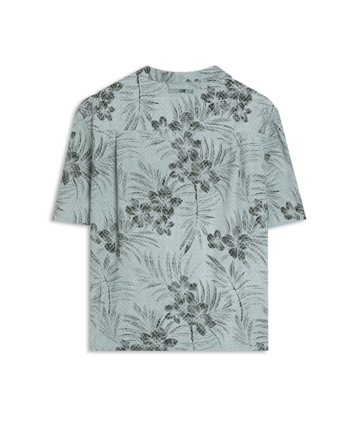 Camisa Tropical Foggy Americ Cinza