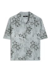 Camisa Tropical Foggy Americ Cinza