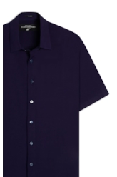 Camisa Vintage Xangai Fusioned Dark Navy