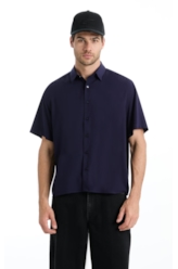 Camisa Vintage Xangai Fusioned Dark Navy